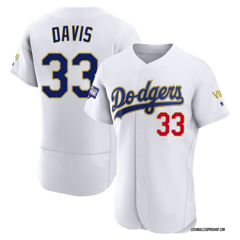 Eric Davis Men's Los Angeles Dodgers 2021 Gold Program Player Jersey ...