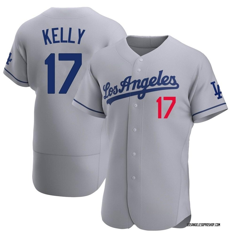 Joe Kelly Men's Los Angeles Dodgers Away Official Jersey - Gray Authentic