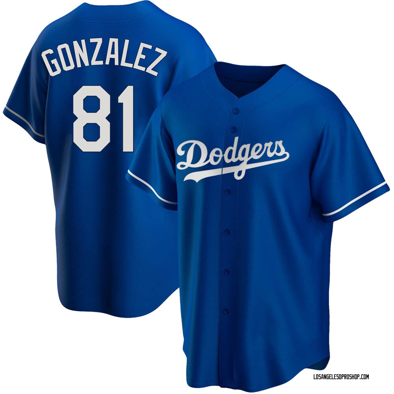 Victor Gonzalez Men's Los Angeles Dodgers Alternate Jersey - Royal Replica