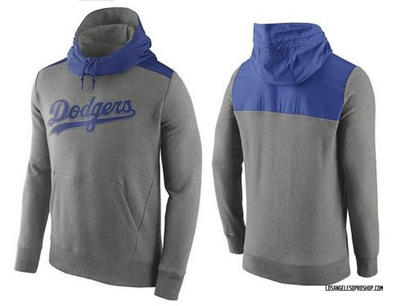Men's Los Angeles Dodgers Hybrid Hoodie - Gray